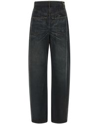 MM6 by Maison Margiela - Asymmetrical Structure Jeans - Lyst