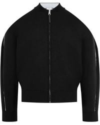 Givenchy - Couture Seam Zipped Cardigan - Lyst