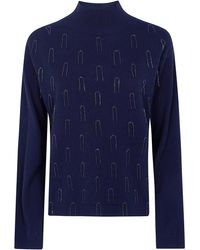 Fabiana Filippi - Platinum Turtle Neck Sweater - Lyst