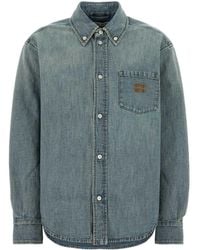 Miu Miu - Chambray Denim Shirt - Lyst