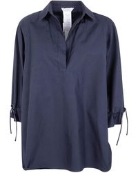 Max Mara - "Adorini" Cotton Popeline Oversized Shirt - Lyst