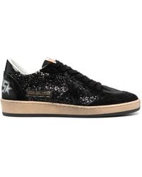 Golden Goose - Ball Star All Star Glitter Leather-blend Trainers - Lyst
