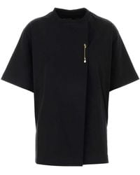 Carven - Jt404-Kilt Pin T-Shirt - Lyst