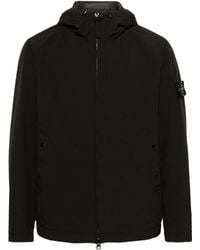 Stone Island - Hooded Blouson Jacket - Lyst