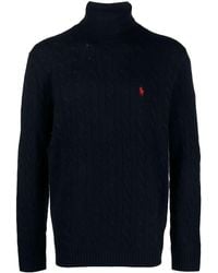 Polo Ralph Lauren - High Turtleneck Cable Knit Pullover - Lyst