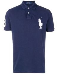 Polo Ralph Lauren - Short Sleeves Knit Big Logo Polo Shirt - Lyst