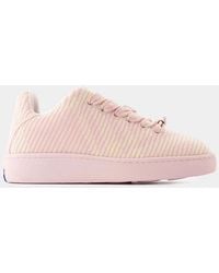 Burberry - Lf Box Knit Sneakers - Lyst