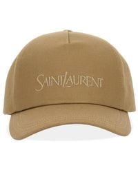 Saint Laurent - Baseball Cap Cotton Linen Hat - Lyst
