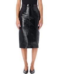 Lanvin - Vinyl Midi Skirt - Lyst