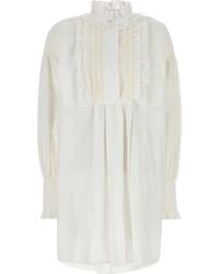 Valentino Garavani - Cotton Blend Dress - Lyst