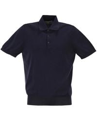 Brunello Cucinelli - Lightweight Cotton Knit Polo Shirt - Lyst