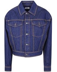 Versace - Blouson Denim Rinsed Denim - Lyst