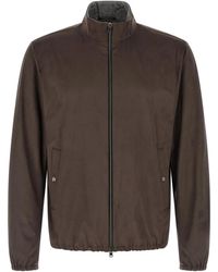 Herno - Suede Effect Jacket - Lyst