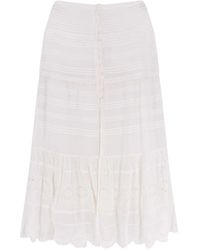 Isabel Marant - Etoile Marant Étoile Paoline Organic Cotton & Lace Skirt - Lyst