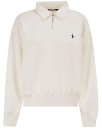 Polo Ralph Lauren - Half-Zip Collared Sweatshirt - Lyst