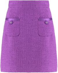 Dolce & Gabbana - Rachel Tweed Mini-Skirt - Lyst