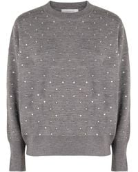 Rabanne - Crew-Neck Wool Sweater - Lyst