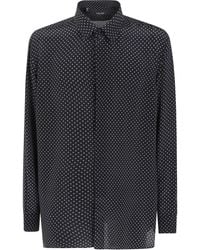 Tom Ford - Geometric Print Crepe De Chine Fluid Fit Shirt - Lyst