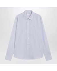 Prada - Striped Cotton Poplin Shirt - Lyst