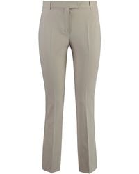 Max Mara - S Max Mara Stretch Viscose Trousers With Flared Hem - Lyst