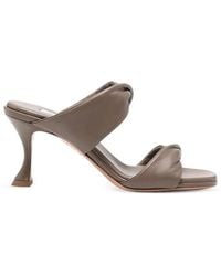 Aquazzura - "Twist" Nappa Sandal 75 - Lyst