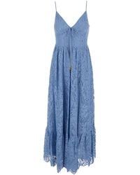 Michael Kors - Chambray Silk Dress - Lyst