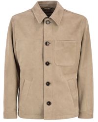 PT Torino - Tailored Suede Leather Jacket - Lyst