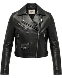 Fendi - Soft Nappa Leather Biker Jacket - Lyst