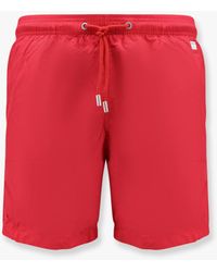 Mc2 Saint Barth - Lighting Pantone Nylon Swim Trunks With Logo Patch - Lyst