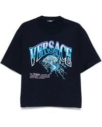 Versace - La Medusa Varsity Boxy T-Shirt - Lyst