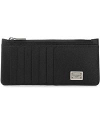 Dolce & Gabbana - Dolce & Gabbana Leather Card Holder - Lyst