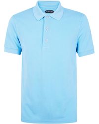 Tom Ford - Lyocell Piquet Short Sleeves Polo Shirt - Lyst