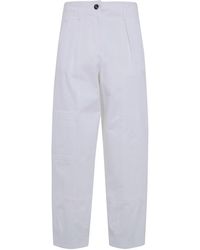 Max Mara - "Bautta" Cotton Bull Barrel Leg Trousers - Lyst