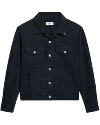 Celine - Triomphe Logo-Plaque Trucker Jacket - Lyst
