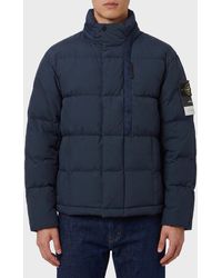 Stone Island - Down Jacket With Removable-Hood - Lyst