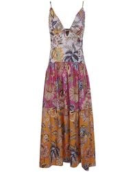 FARM Rio - "Ligia Floral" Mix Maxi Dress Sleeveless - Lyst
