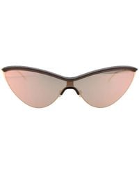 Mykita - Mh8 Ebony Champagne Champagne Shield Metal Sunglasses - Lyst