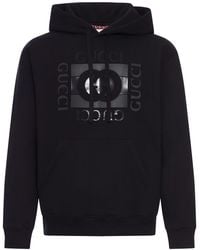 Gucci - Cotton Jersey Hoodie With Print - Lyst