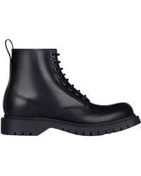 Givenchy - Lace-Up Leather Boots - Lyst