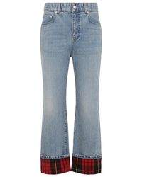 McQueen - Light Cotton Jeans - Lyst