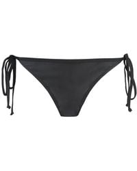 Ganni - Tie-Side Hipster Bikini Bottom Polyester Bikinis - Lyst