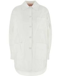 Valentino Garavani - Cotton Blend Oversize Jacket - Lyst