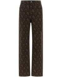 ROTATE BIRGER CHRISTENSEN - Rotate Birger Christensen Animal Print Jeans - Lyst