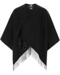 Burberry - Wool Reversible Cape - Lyst