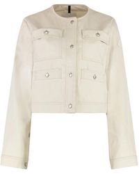 Moncler - Chatel Cotton-Linen Blend Jacket - Lyst