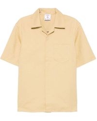CASABLANCA - Short-Sleeved Jacquard Cotton Shirt With Monogram - Lyst