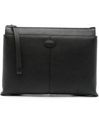Tod's - Document Holder Medium Leather Pouch - Lyst