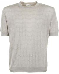 Paolo Pecora - Cotton And Silk T-Shirt - Lyst