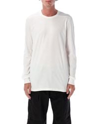 Rick Owens - Level Long Sleeves Cotton T-Shirt - Lyst