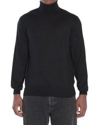 Saint Laurent - Fine Wool Turtleneck Sweater - Lyst